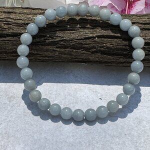 Angelite 6mm Bracelet Unisex